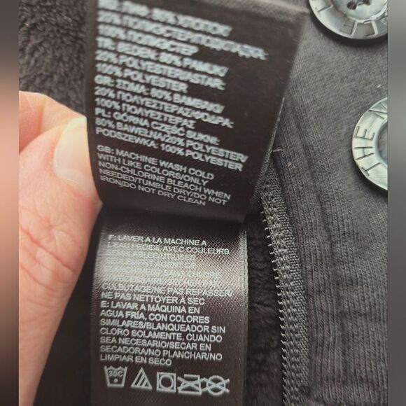 North Face Caroluna Quilted Fleece Lined Jacket size small women's  black warm - Picture 7 of 12